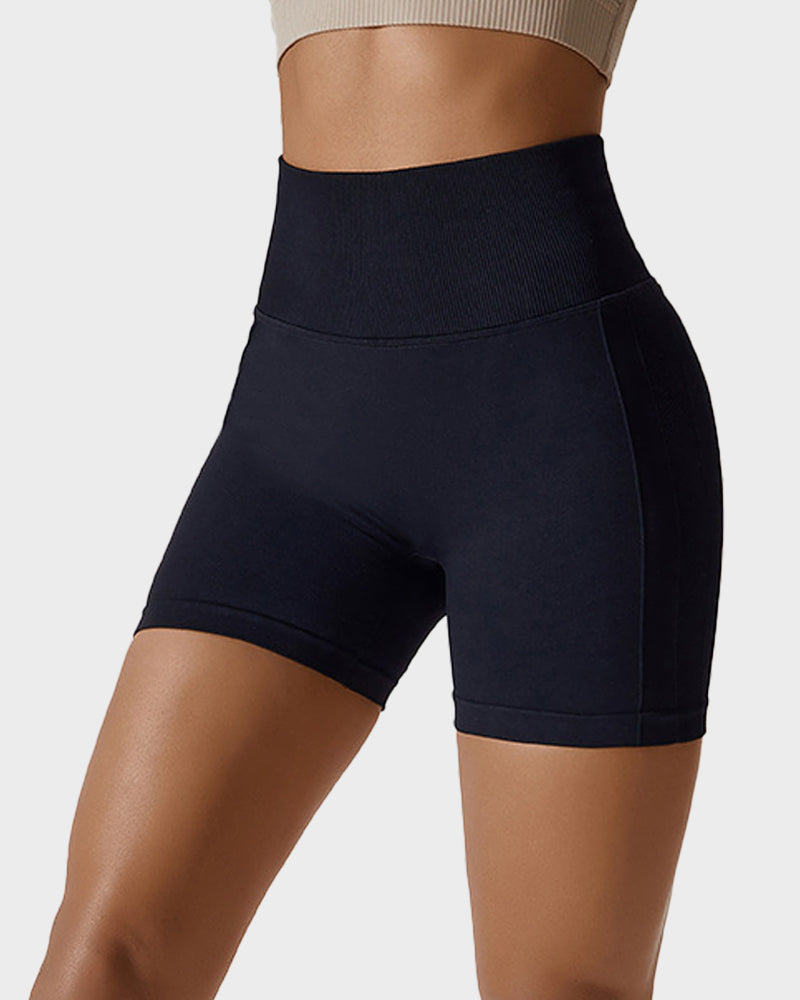 Seamless Knit Breathable Butt Lifting Fitness Shorts