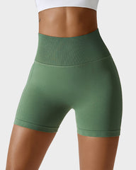 Seamless Knit Breathable Butt Lifting Fitness Shorts