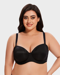 Comfort Push Up Unlined Bra with Removable Straps