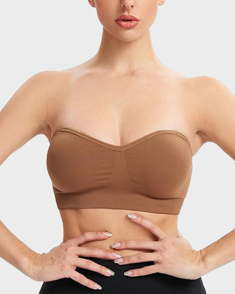 SheCurve® Non-Slip Bandeau Seamless Wireless Strapless Bra