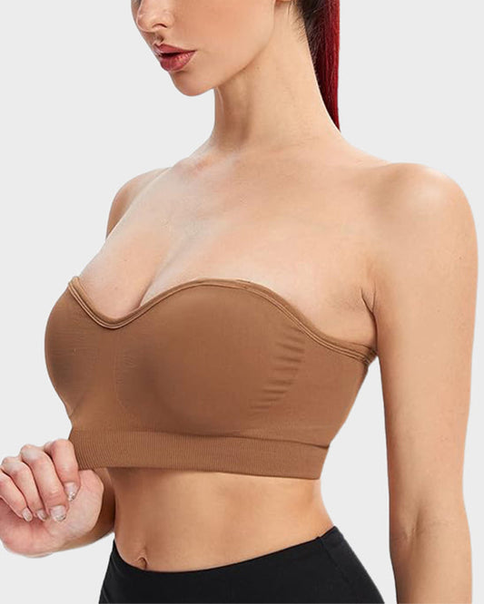 SheCurve® Non-Slip Bandeau Seamless Wireless Strapless Bra