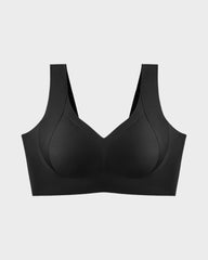 Shecurve®Enhanced w Support Adjustment Comfort Bra-Black+Grey