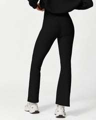 SheCurve®High Waist Ribbed Workout Flare Pants