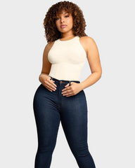 SheCurve® Crew Neck Sleeveless Sculpting Bodysuit Shapewear