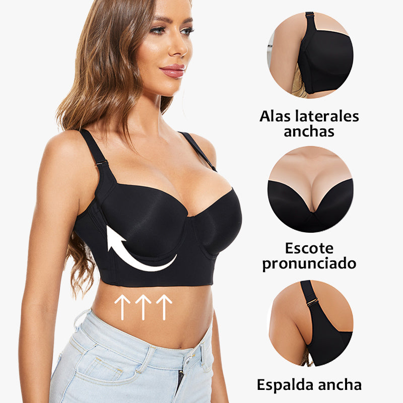 SheCurve® Full-Coverage Back Smoothing Bra-Black (2 Pack)