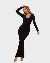 2 in 1 360° Built-in Curvy Slim Tummy Compression Slimming Long Sleeve Shaper Dress