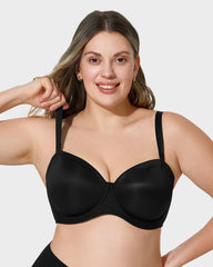 Comfort Push Up Unlined Bra with Removable Straps