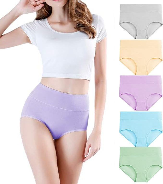 SheCurve® Women's High Waist Seamless Underwear 5 Pack S-4XXL