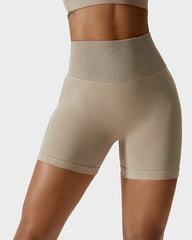 Seamless Knit Breathable Butt Lifting Fitness Shorts