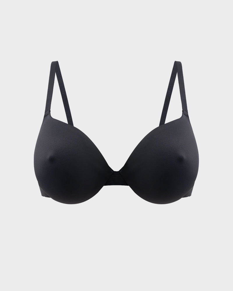 SheCurve®Nipple Push-Up Bra - Black