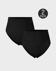 Mid-Waist Tummy Control Shaping Brief Panty (2 Pack)