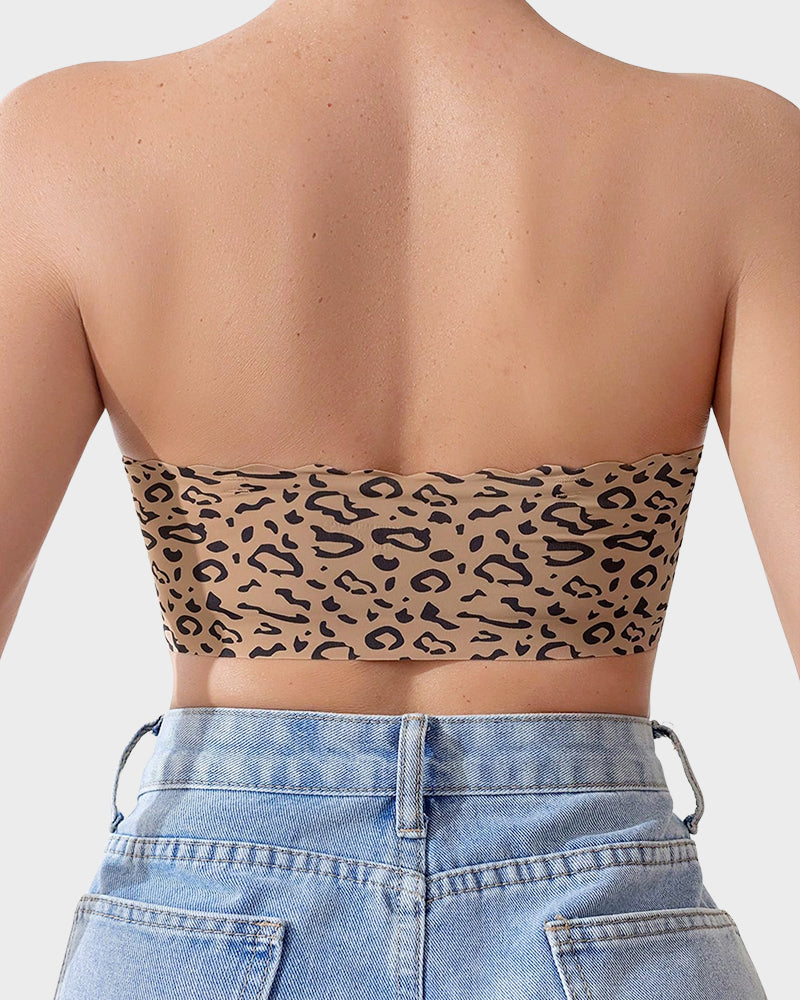 Women's Comfortable Breathable Scallop Trim Hook & Eye Front Bralette