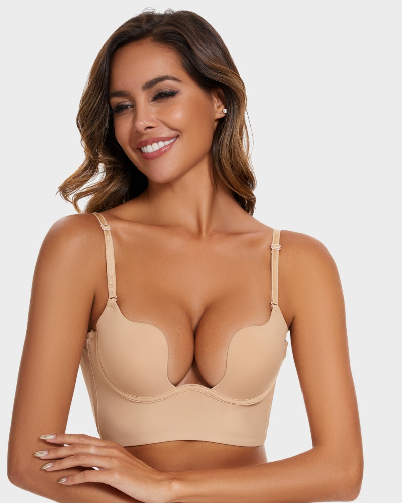 SheCurve® Low Cut U-Shaped Backless Bra