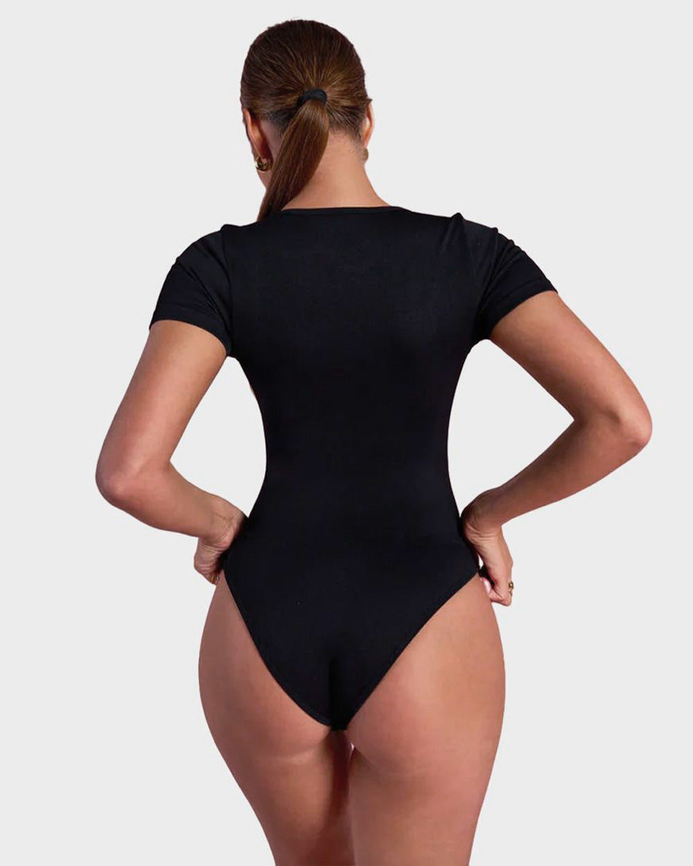 SheCurve® Basic Square Neck Thong Bodysuit