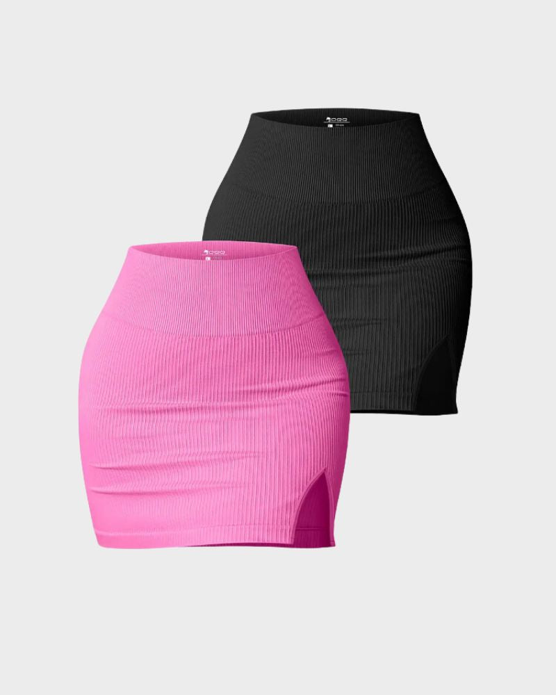 SheCurve® Basic Casual High Waist Mini Skirt