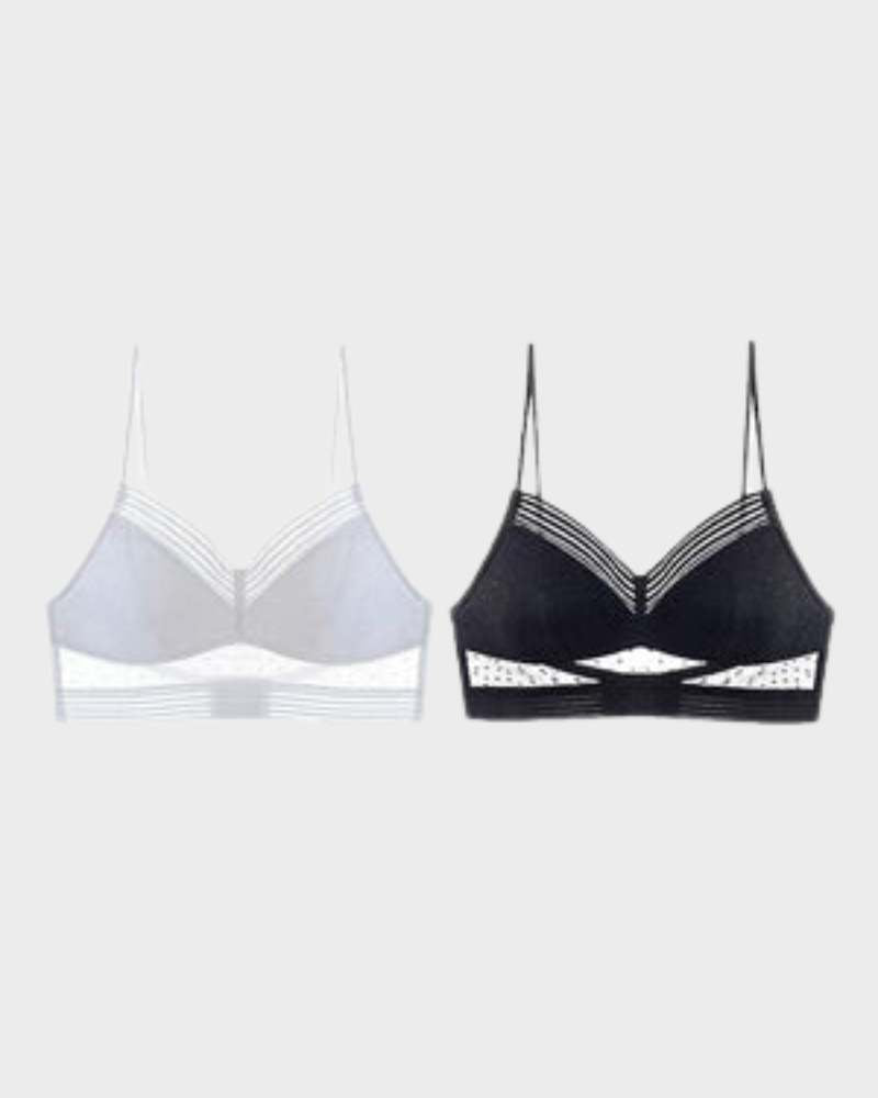 SheCurve® Extra-Wide Stretchy Band Soft Lace Bra