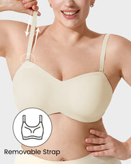 Full Support Non-Slip Convertible Bandeau Bra