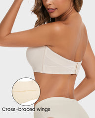 SheCurve® Full Support Non-Slip Convertible Bandeau Bra