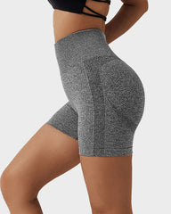 Seamless Knit Breathable Butt Lifting Fitness Shorts