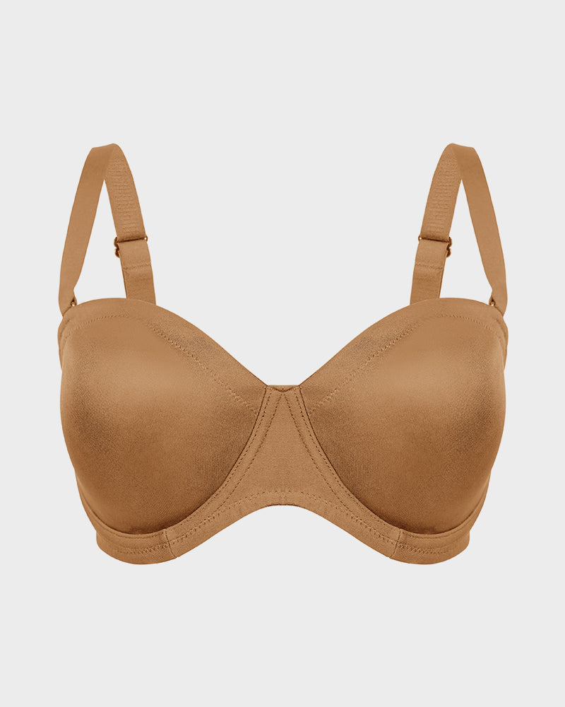 Comfort Push Up Unlined Bra with Removable Straps