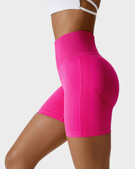 Seamless Knit Breathable Butt Lifting Fitness Shorts