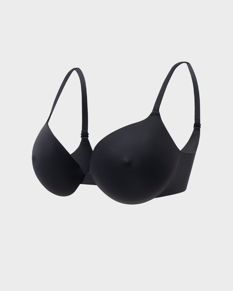 SheCurve®Nipple Push-Up Bra - Black