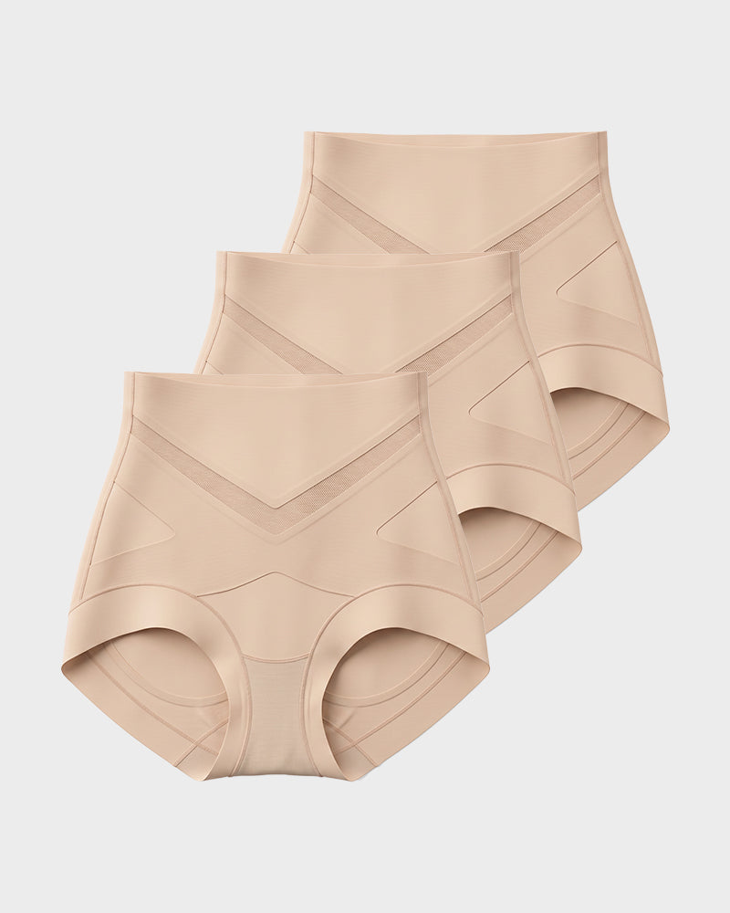 3-Pack V-Waist Tummy-Control Briefs