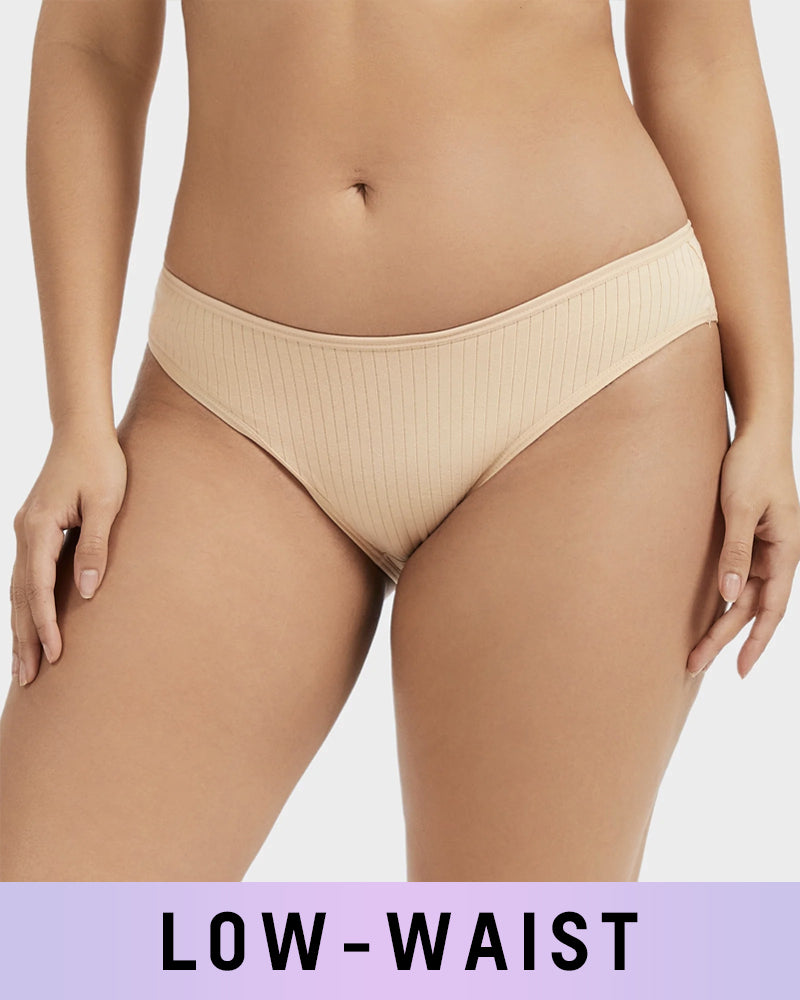 Everyday Comfort Low-Waist Cotton Briefs (4 Pack)