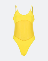 SheCurve One-Piece Tan Through Swimsuit