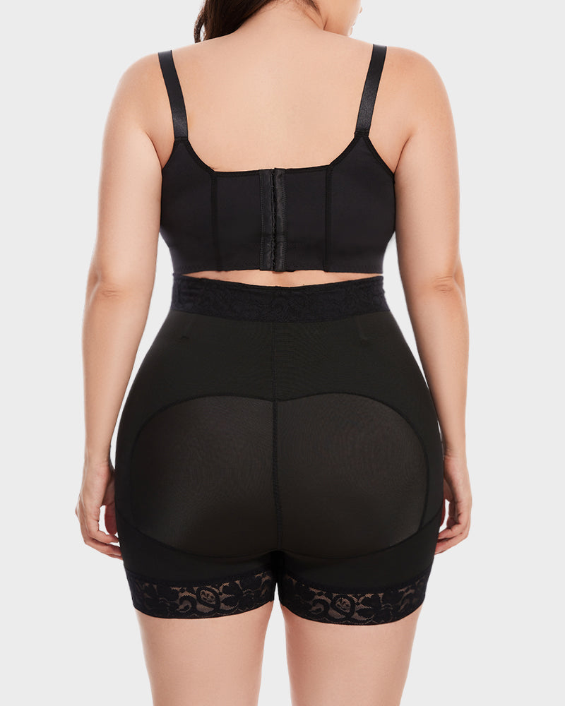 Boned Sculpt High Waist Shorts