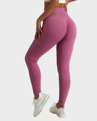 Seamless Knit Breathable Butt Lifting Fitness Leggings