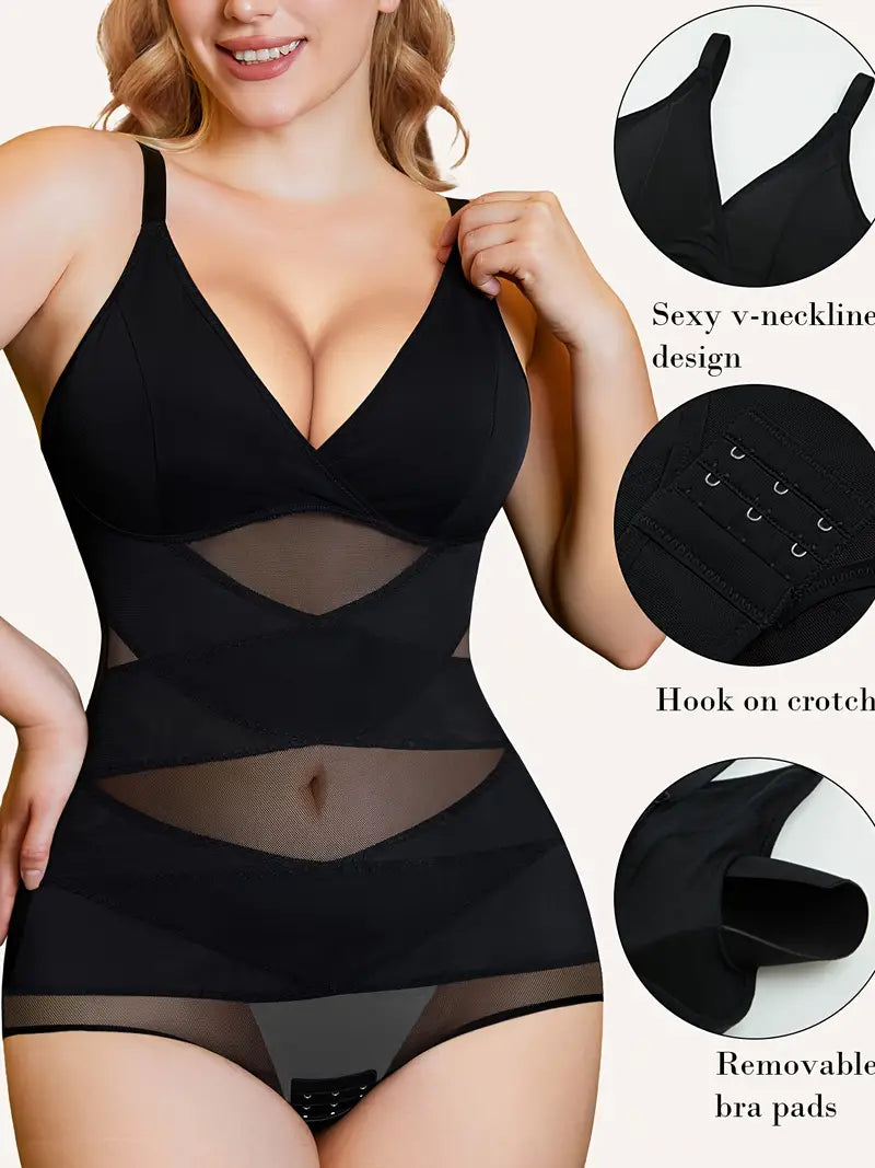 SheCurve® V Neck Mesh Breathable Shapewear