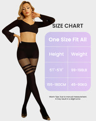 Mock Thigh High Stockings For Women Sexy Fishnet Tights Suspender Pantyhose  (3 Pairs)