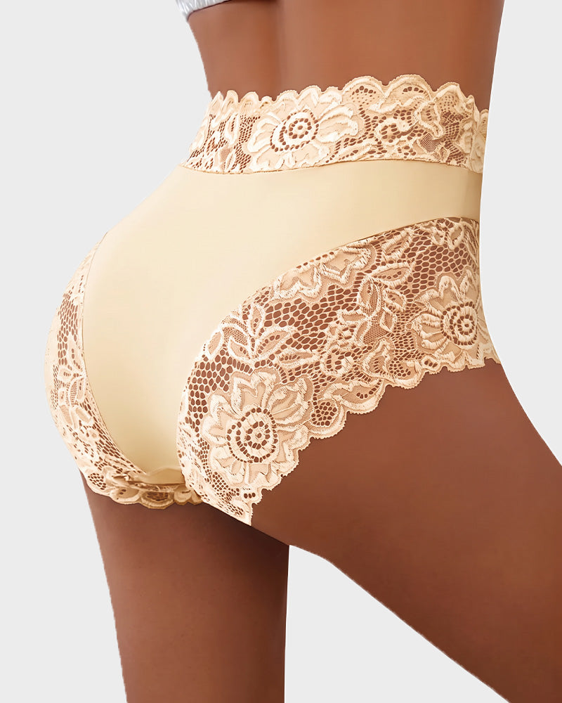5-Pack Mid-Waist Lace-Trim Panties