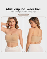 SheCurve® Non-Slip Bandeau Seamless Wireless Strapless Bra