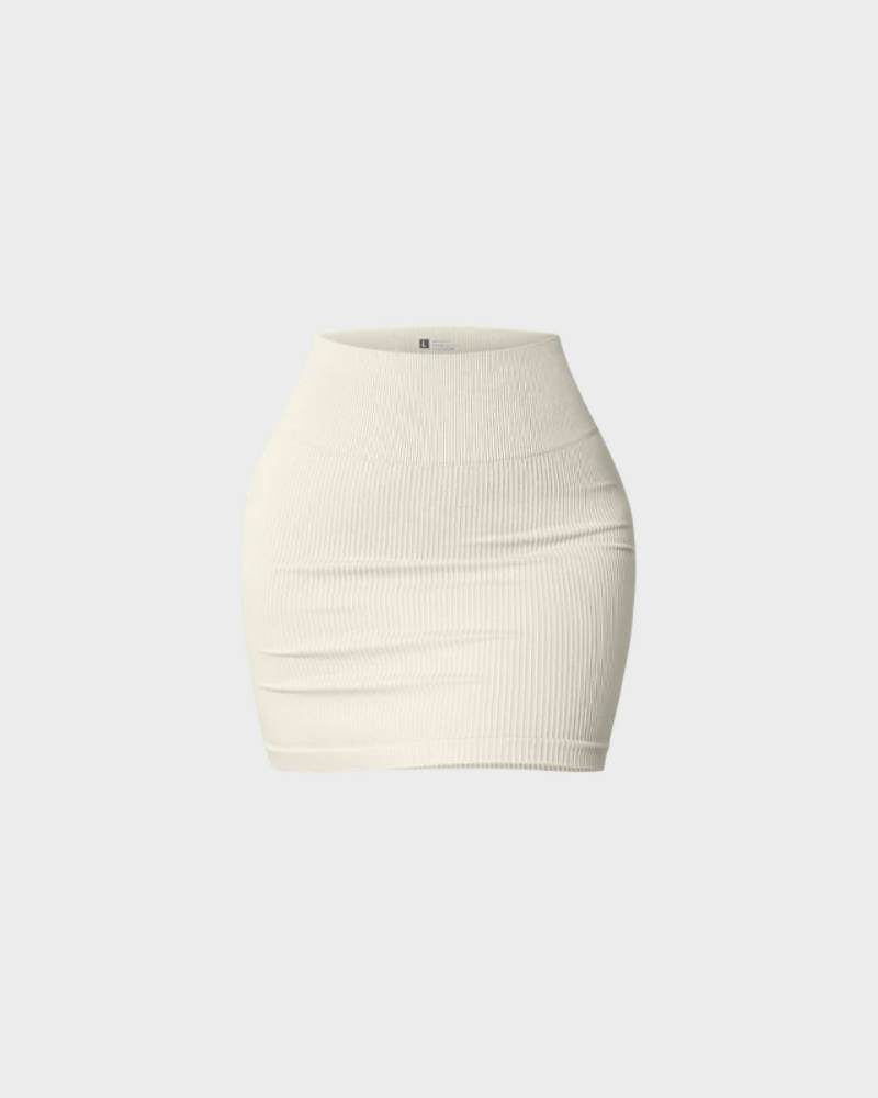 SheCurve® Basic Casual Mini Bodycon Skirt