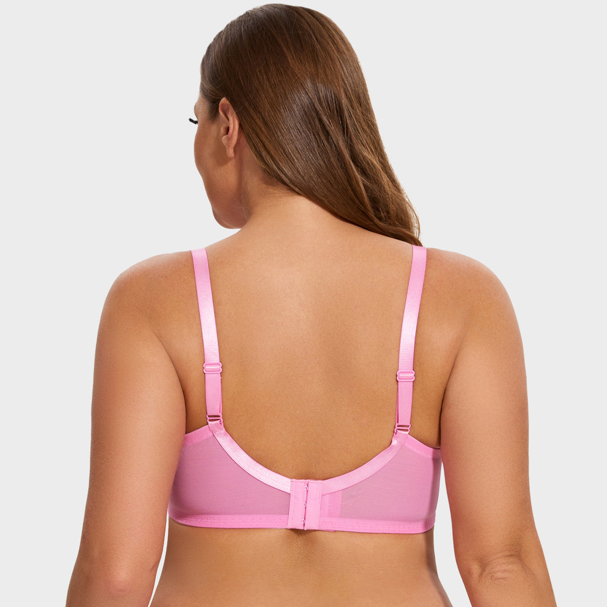 SheCurve®Full Coverage Lace Minimizer Bra - Mermaid-Pink