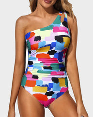 One Shoulder One Piece Swimsuit