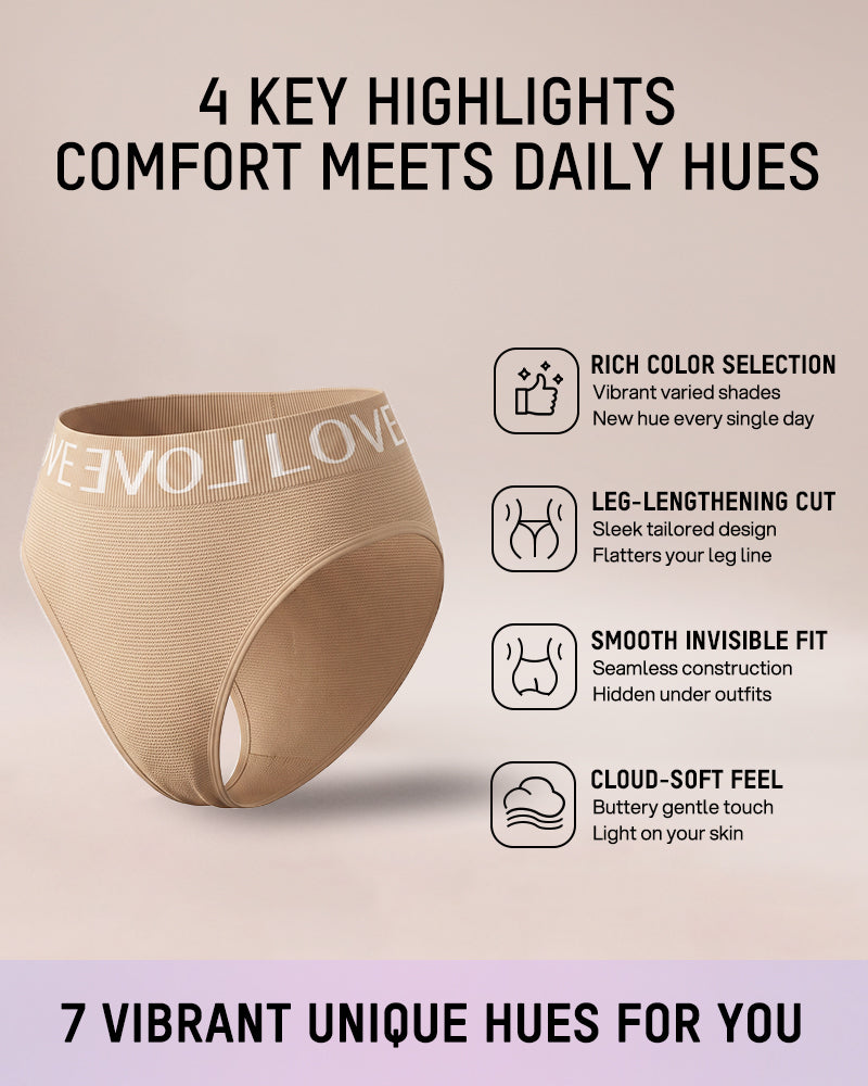 7-Pack Seamless High-Cut Panties