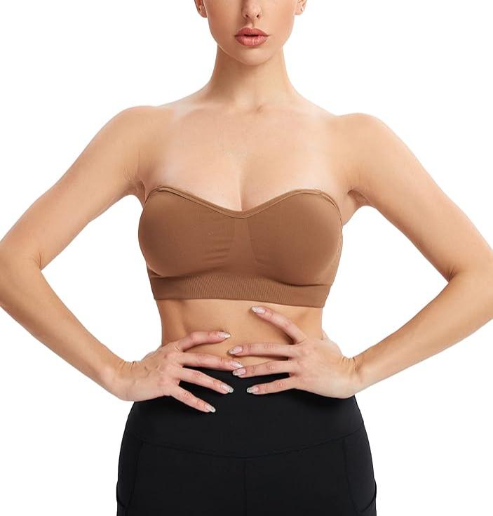 SheCurve® Non-Slip Bandeau Seamless Wireless Strapless Bra