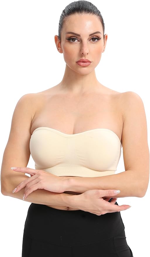 SheCurve® Non-Slip Bandeau Seamless Wireless Strapless Bra