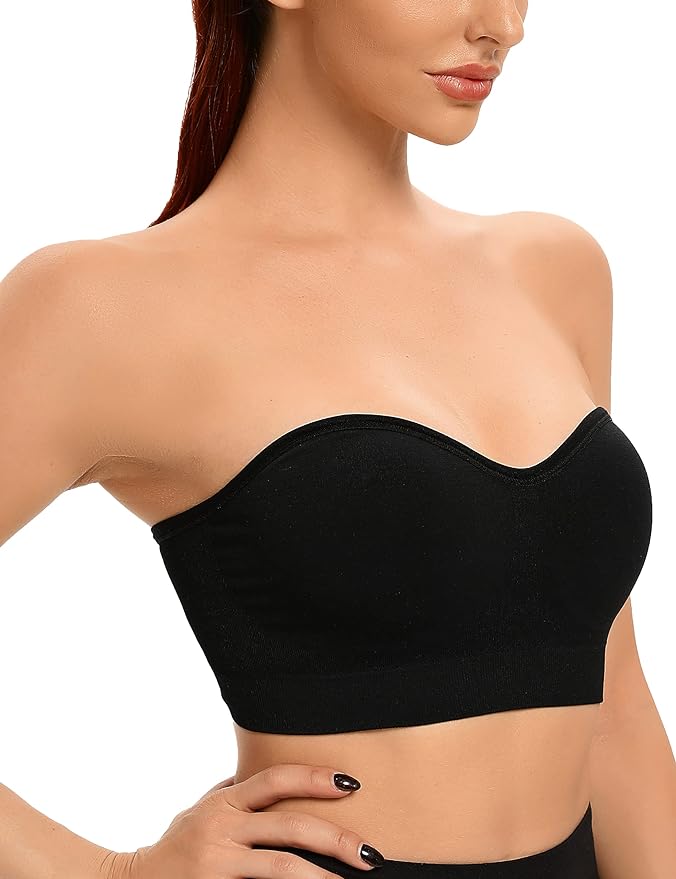 SheCurve® Non-Slip Bandeau Seamless Wireless Strapless Bra