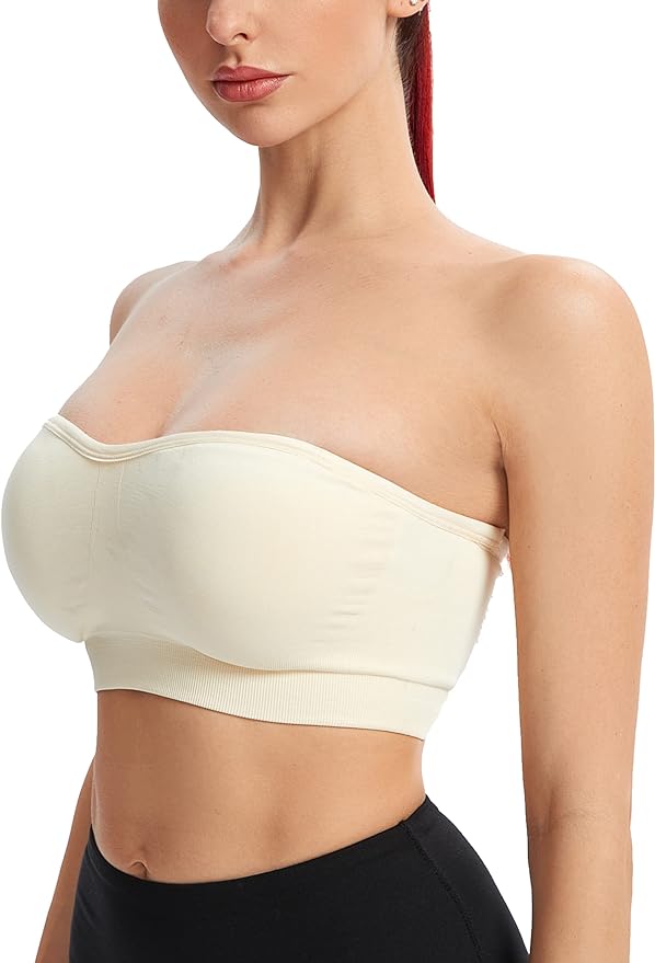 SheCurve® Non-Slip Bandeau Seamless Wireless Strapless Bra