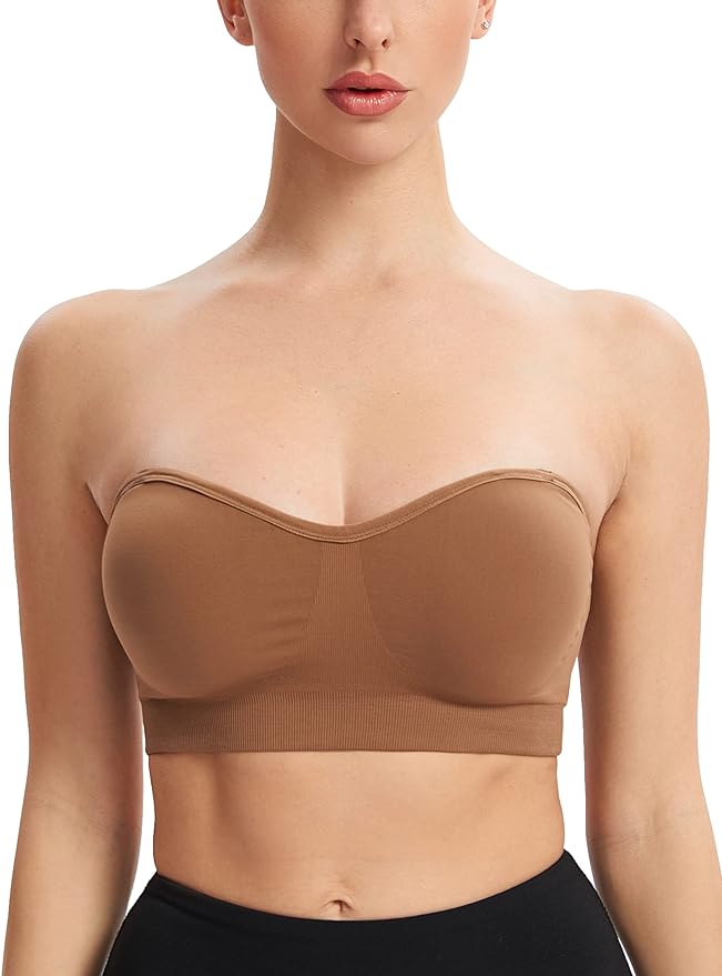 SheCurve® Non-Slip Bandeau Seamless Wireless Strapless Bra