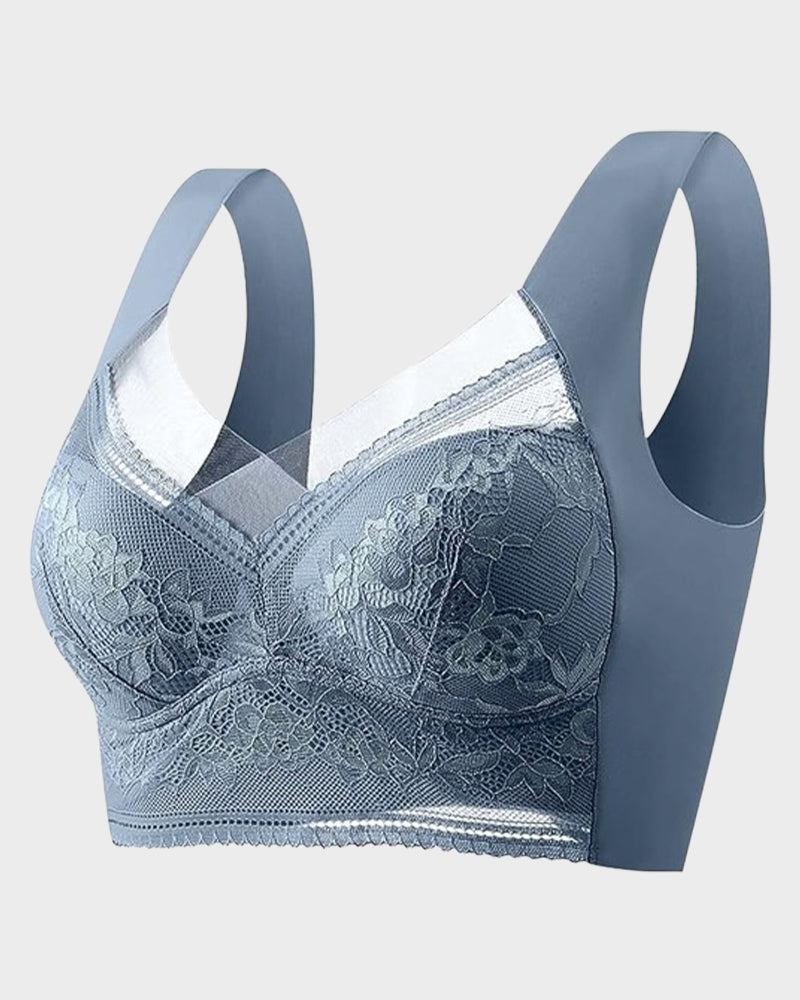 SheCurve® Wireless Comfort Lace Silk Push Up Bra