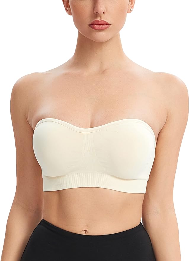 SheCurve® Non-Slip Bandeau Seamless Wireless Strapless Bra