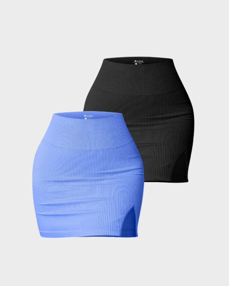 SheCurve® Basic Casual High Waist Mini Skirt