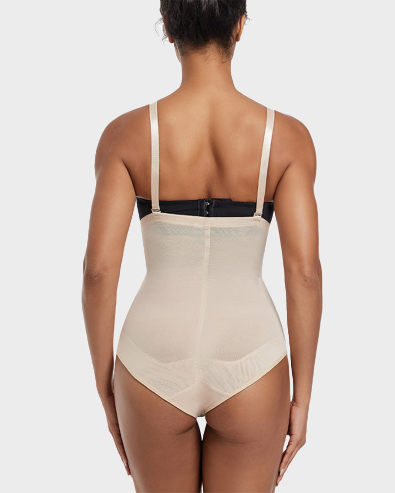 Women's hip lift high waist lightweight Shapewear, crotch breasted design, removable adjustable strap