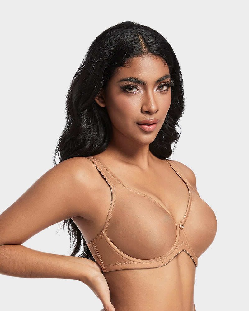 SheCurve®Plus Size Full Coverage T-Shirt Bra - Nude