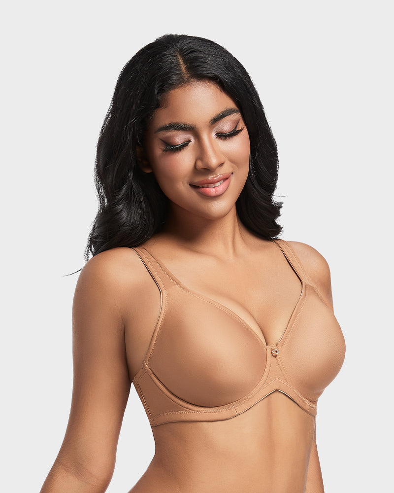 SheCurve®Plus Size Full Coverage T-Shirt Bra - Nude